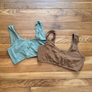 ARQ Olive and Chestnut Bra Duo